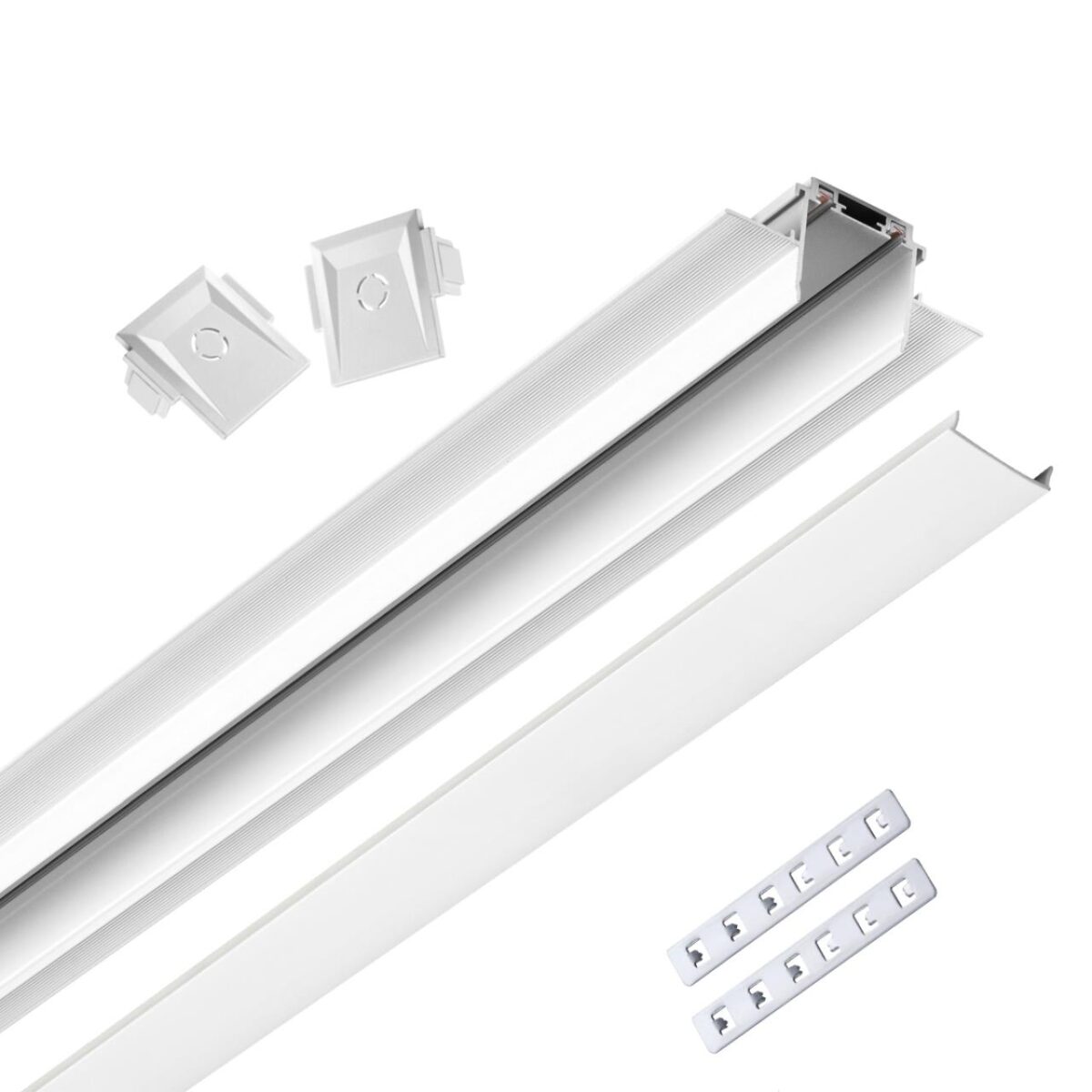 135200 SHINO NT23 044 белый Низковольтный шинопровод для встраиваемого монтажа в ГКЛ 2м IP20 48V SMAL 135200 SHINO NT23 044 белый Низковольтный шинопровод для встраиваемого монтажа в ГКЛ 2м IP20 48V SMAL — изображение 1