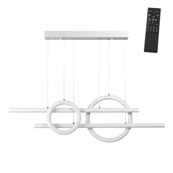 359182 OVER NT23 314 белый Светильник подвесной диммируемый, в комплекте пульт ДУ IP20 LED 4000К 116W 220V ONDO