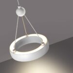 359395 OVER NT24 000 белый Светильник подвесной светодиодный, длина провода 2м IP20 LED 12W вниз/5W вверх 220V 1360Лм 3000K TURN — изображение 4