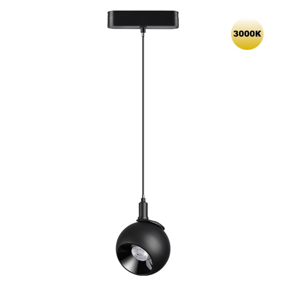 359264 SHINO NT23 053 черный Трековый светильник для низковольтного шинопровода IP20 LED 12W 48V 960Лм 3000К SMAL — изображение 1