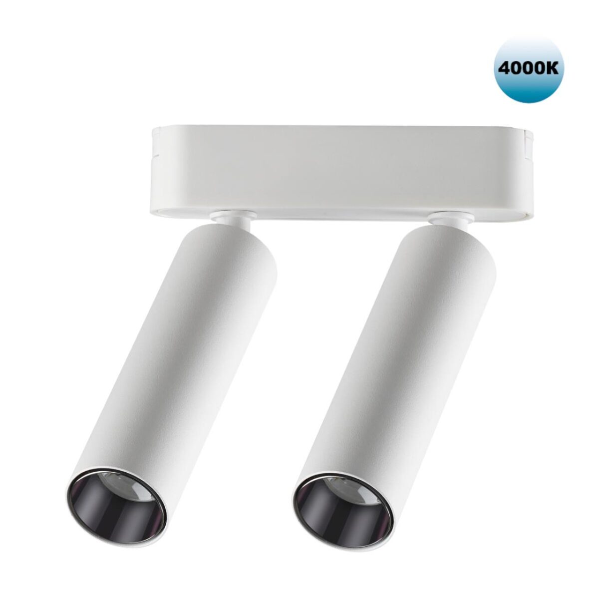 359087 SHINO NT23 048 белый Трековый светильник для низков. шинопровода IP20 LED 4000K 2*7W 48V 1260Лм SMAL 359087 SHINO NT23 048 белый Трековый светильник для низков. шинопровода IP20 LED 4000K 2*7W 48V 1260Лм SMAL — изображение 1