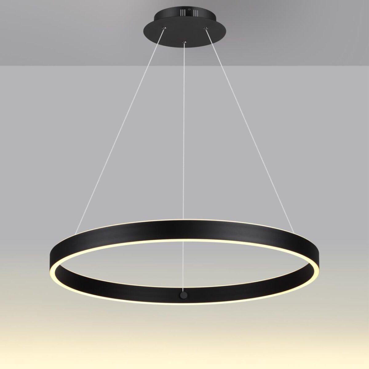 359450 OVER NT24 296 черный Светильник подвесной диммир. со сменой цв.темпер. (пульт ДУ/прилож. Smart Life) IP20 LED 50/12W 85-265V 3000-6000К SOTTO — изображение 6