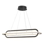 359173 OVER NT23 316 черный Светильник подвесной диммируемый, в комплекте пульт ДУ IP20 LED 4000К 116W 220V ONDO — изображение 5