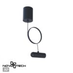 359385 KONST NT24 черный База накладная для ввода питания с заглушкой и проводом-подвесом (длина провода – 2м) IP20 48V GLAT — изображение 4