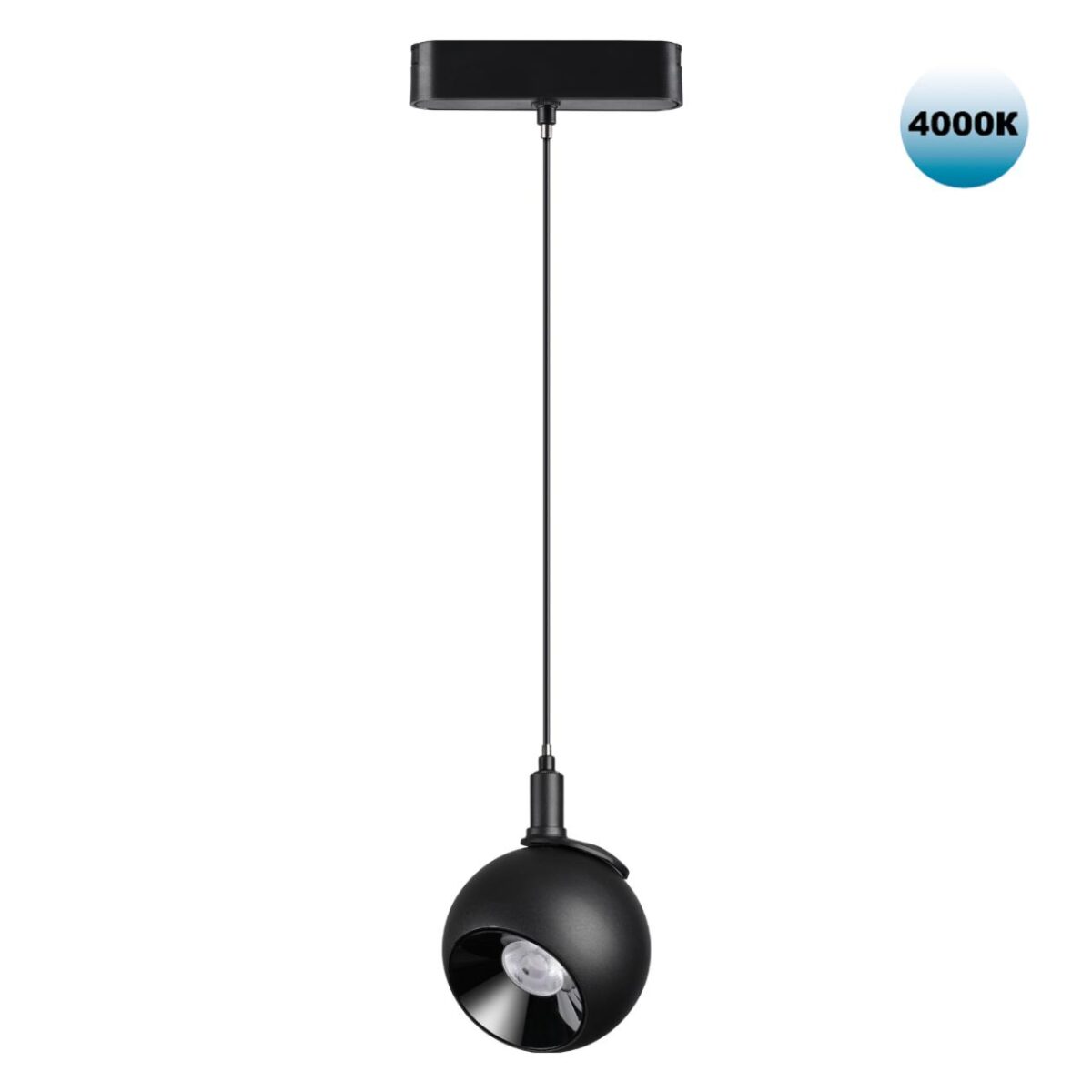 359098 SHINO NT23 053 черный Трековый светильник для низков. шинопровода IP20 LED 4000K 12W 48V 960Лм SMAL — изображение 1