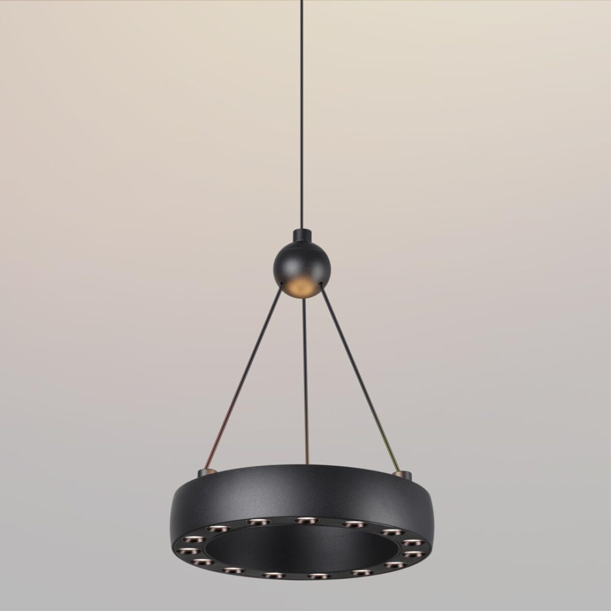 359396 OVER NT24 000 черный Светильник подвесной светодиодный, длина провода 2м IP20 LED 12W вниз/5W вверх 220V 1360Лм 3000K TURN — изображение 5