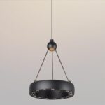 359396 OVER NT24 000 черный Светильник подвесной светодиодный, длина провода 2м IP20 LED 12W вниз/5W вверх 220V 1360Лм 3000K TURN — изображение 5