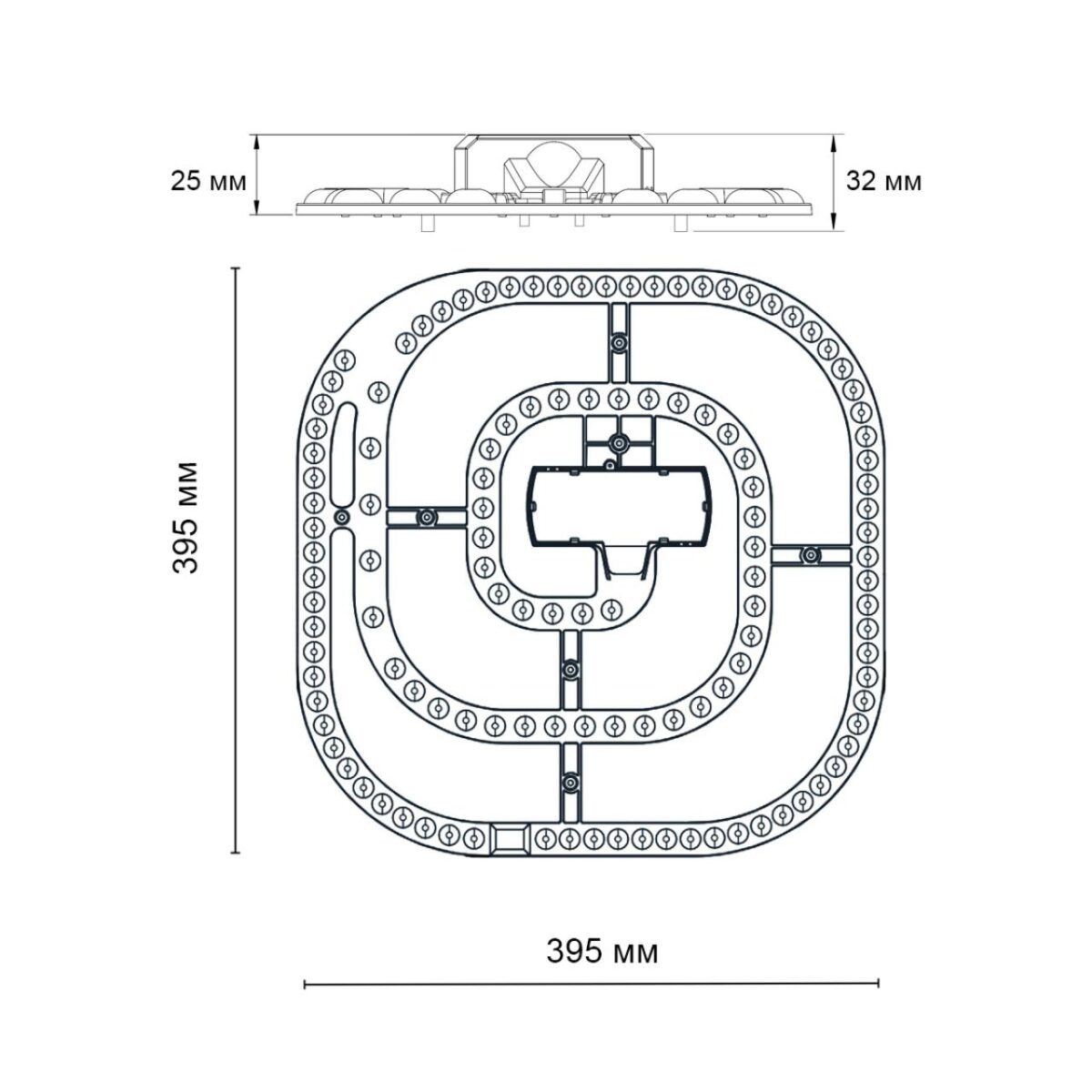 357770 KLARK NT23 Модуль LED 90Вт c ДУ (NEW) 3000-4200-6300K 395х395 IP20 — изображение 4