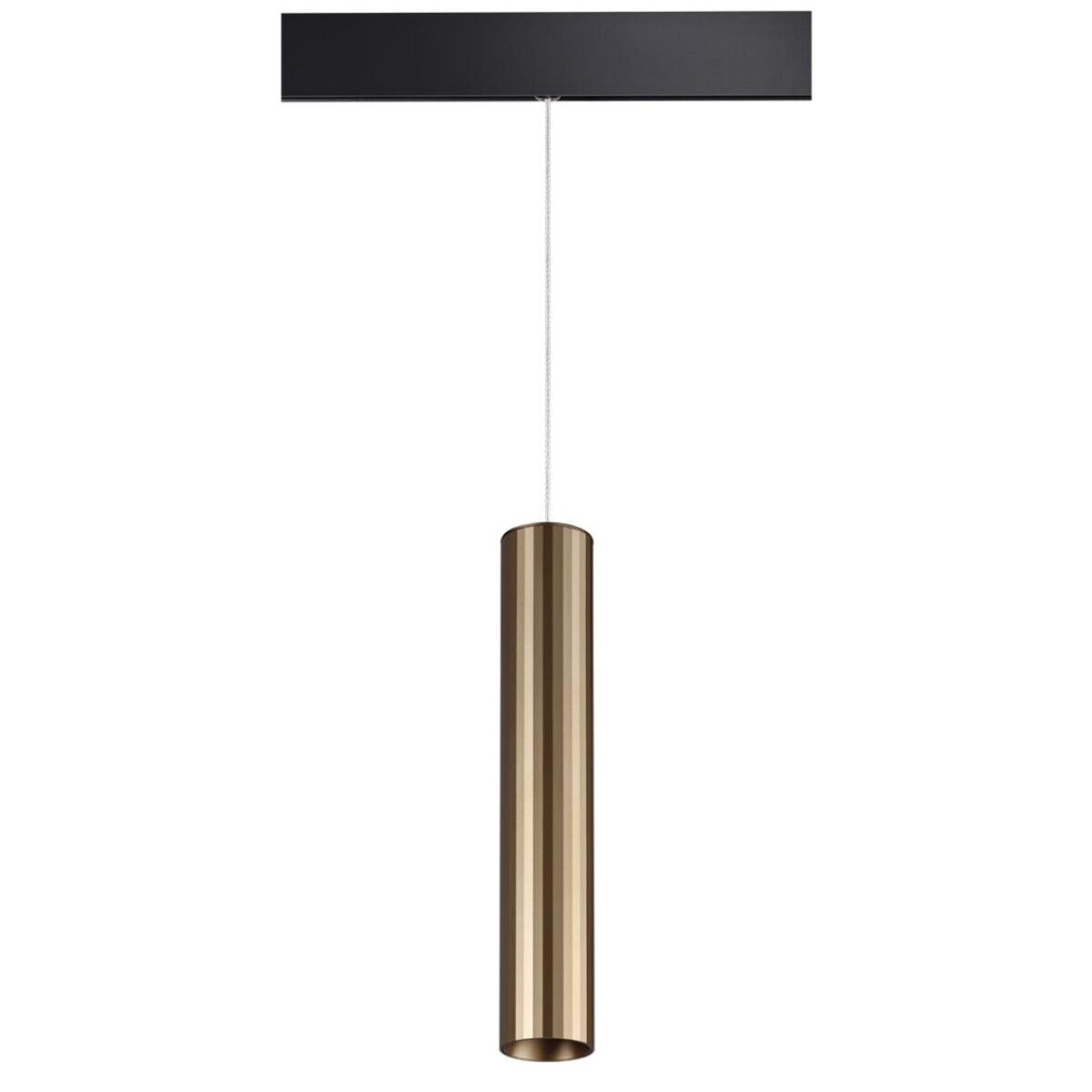 358990 SHINO NT22 073 бронза светлая/черный Трековый светильник для низковольного шинопровода, провод 0,8м IP20 LED 4000K 20W 48V FLUM — изображение 1