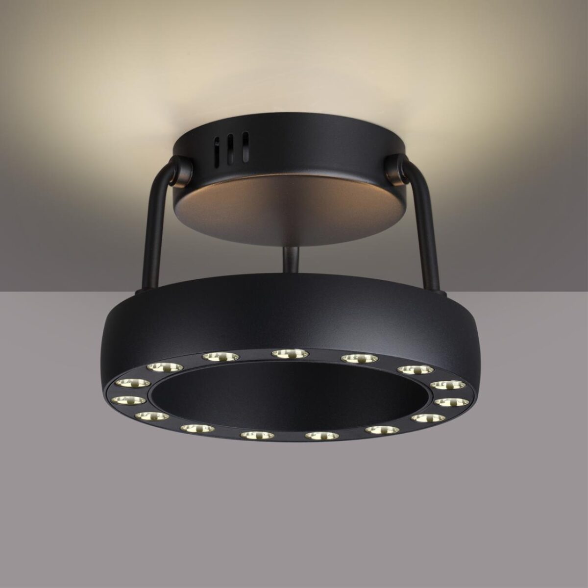 359398 OVER NT24 000 черный Светильник накладной светодиодный IP20 LED 12W вниз/5W вверх 220V 1360Лм 3000K TURN — изображение 6