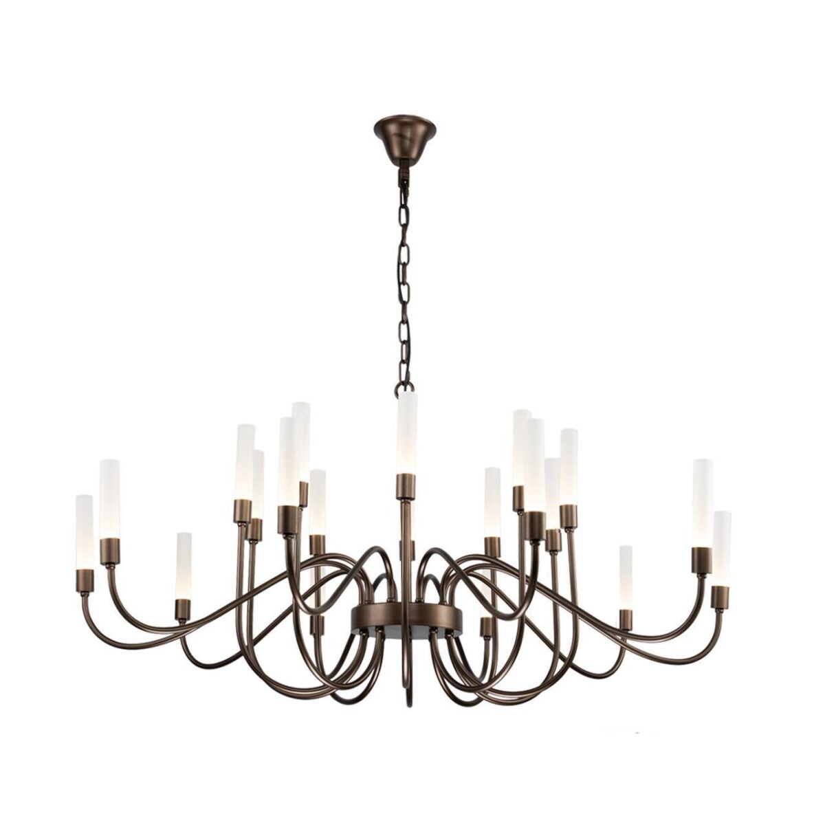 3014-20P, подвесная люстра, D1200xH680/1680, 20xG9LEDx7W, 4900LM, 3000K, included — изображение 1