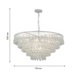 4604-10P, подвесная люстра, D730xH375/820, 10xE14x60W, excluded — изображение 4