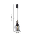 4340-1P, подвес, D145xH440/1940, 1xE27x40W, excluded — изображение 2