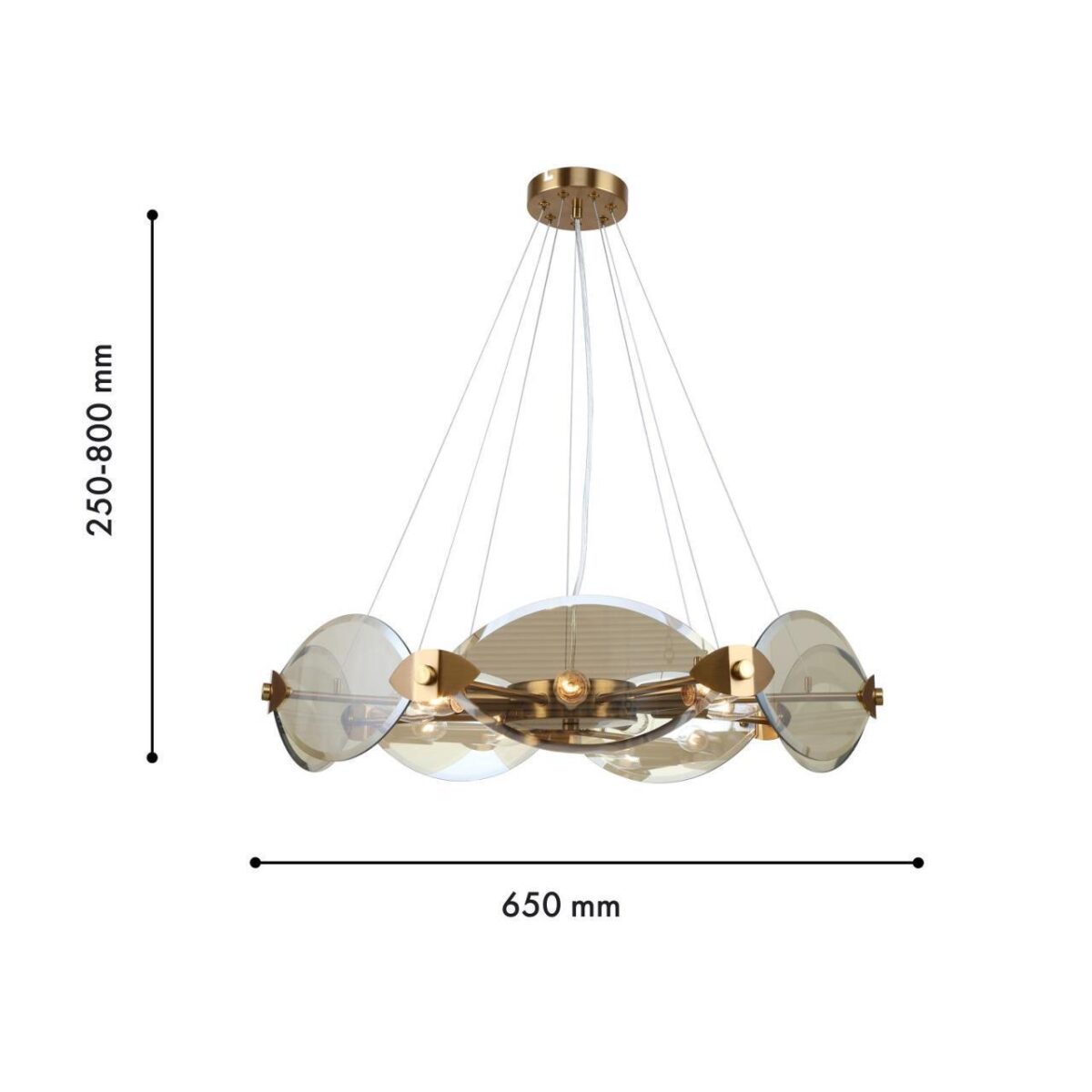 4085-7P, подвесная люстра, D650xH250/800, 7xE14x40W, excluded — изображение 3