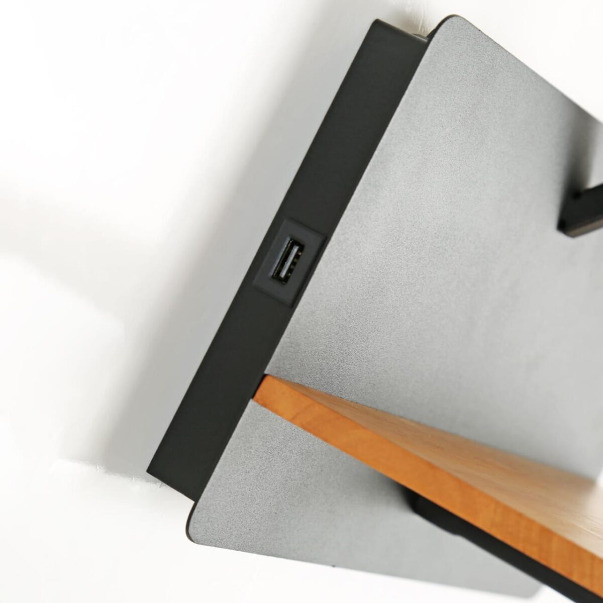 2896-1W, настенный светильник, D245xW285xH420, 1xE27x40W, excluded + 1xLEDx2W, 160LM, 3000K, included, switch, USB — изображение 4