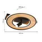 4438-2C, потолочный светильник, L430xW400xH170, LEDx40W, 3200LM, 3000-6000K, included, remote control — изображение 3
