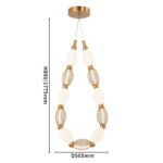 4559-1PC, подвесная/потолочная люстра, D160xH1780/2780 + D505xH890/1775 + D965xH820/1725, LEDx18W, 1230LM, 4000K, included — изображение 6