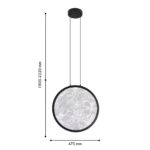 4375-1P, подвес, D470xH1800/2320, LEDx27W, 1620LM, 4000K, CRI>90, included — изображение 3