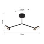 4401-2C, потолочная люстра, L775xW160xH360, 2xLEDx12W, 2100LM, 3000K, IP20, included — изображение 2