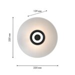4287-1W, настенный светильник, D130xW220xH220, LEDx9W, 550LM, 4000K, included — изображение 2