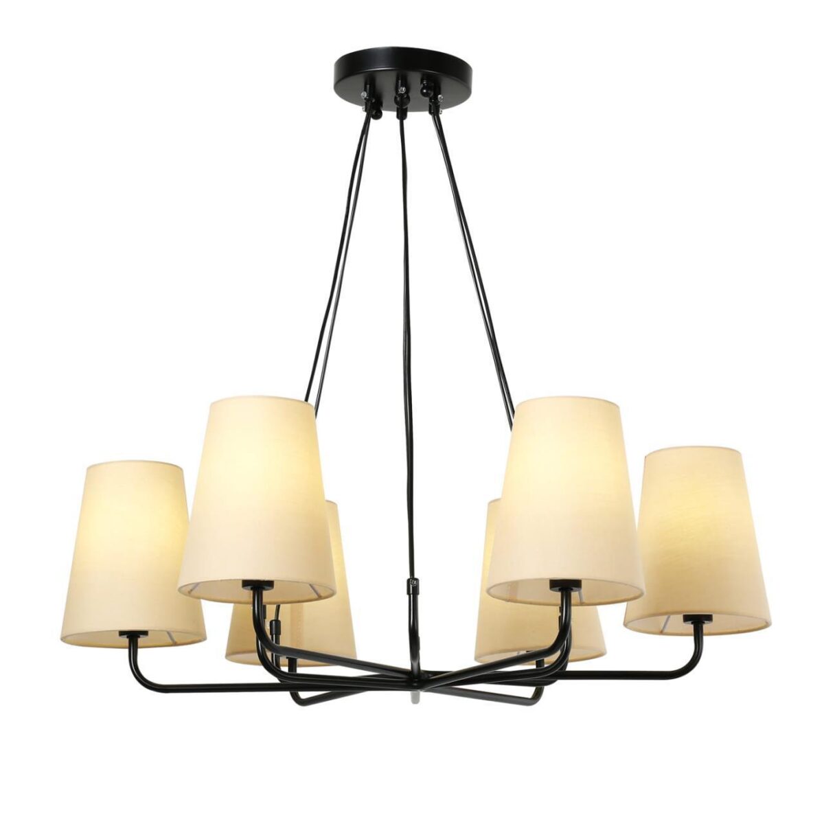 2364-6P, подвесная люстра, D740xH240/1240, 6xE14x40W, excluded 2364-6P, подвесная люстра, D740xH240/1240, 6xE14x40W, excluded — изображение 1