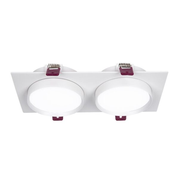 4649-2C, врезной светильник, L215xW108xH37, cutout:L186xW92, 2xGX53LEDx15W, IP20, excluded