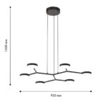 4632-6P, подвесная люстра, L870xW820xH200/1500, 6xLEDx6W, 1900LM, 4000K, included — изображение 3