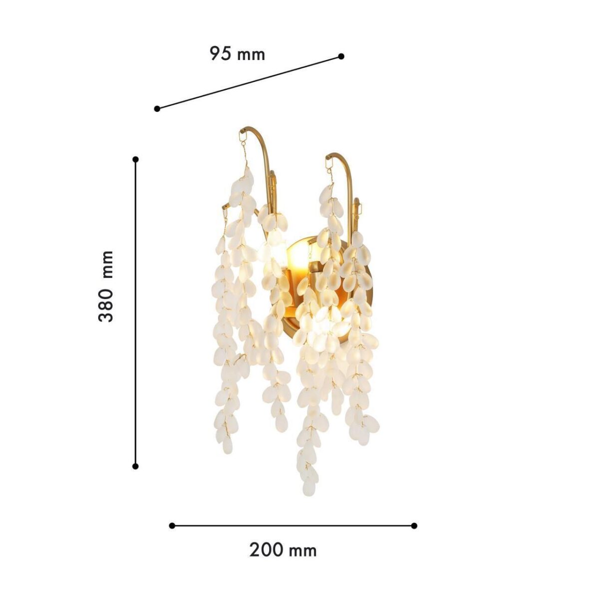4108-2W, настенный светильник, D95xW200xH380, 2xG9x40W, excluded — изображение 3