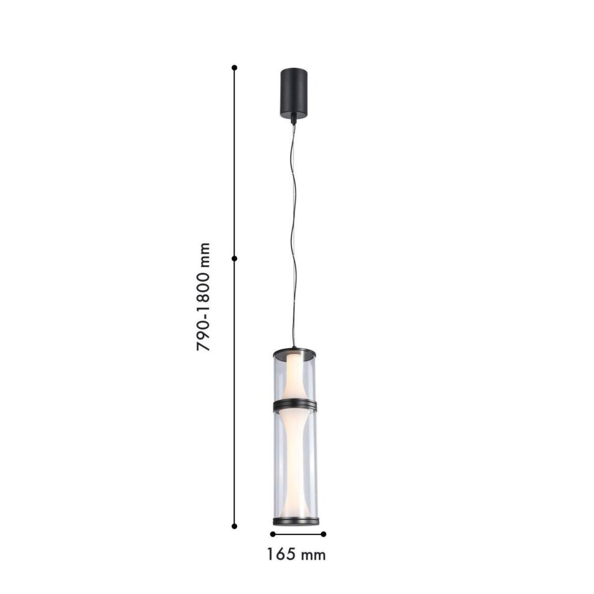 4245-2P, подвес, D165xH790/1800, LEDx20W, 435LM, 4000K, included — изображение 2