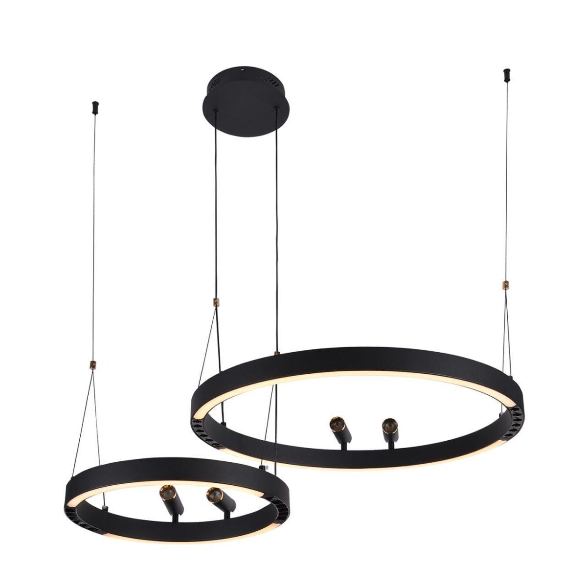 4474-2P, подвесная люстра, D830xH1000/1800, LEDx53W + LEDx33W + 4xLEDx3W, 2075LM, 3000-6500K, included, remote control — изображение 6