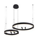 4474-2P, подвесная люстра, D830xH1000/1800, LEDx53W + LEDx33W + 4xLEDx3W, 2075LM, 3000-6500K, included, remote control — изображение 6