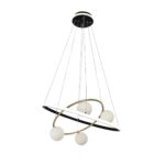 4184-6P, подвесная люстра, D600xH150/1200, 4xG9LEDx10W, excluded + LEDx70W + LEDx20W, 4050LM, 3000-6000K, included, remote control