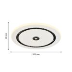 4433-1C, потолочный светильник, D500xH45, LEDx30W, 3200LM, 4000K, included — изображение 3