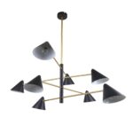 3089-8P, потолочная люстра, D1110xH600/900, 8xE14x40W, excluded — изображение 2