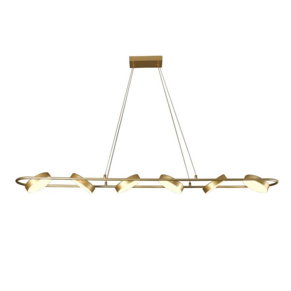 4677-6P, подвесная люстра, L1490xW190xH145/1200, LEDx90W, 3100LM, 3000-6000K, IP20, included, remote control