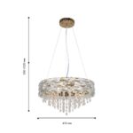 4251-6P, подвесная люстра, D410xH350/1220, 6xG9x40W, excluded — изображение 3