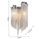 1156-2W, настенный светильник, D150xW220xH440, 2xE14x40W, excluded — изображение 3