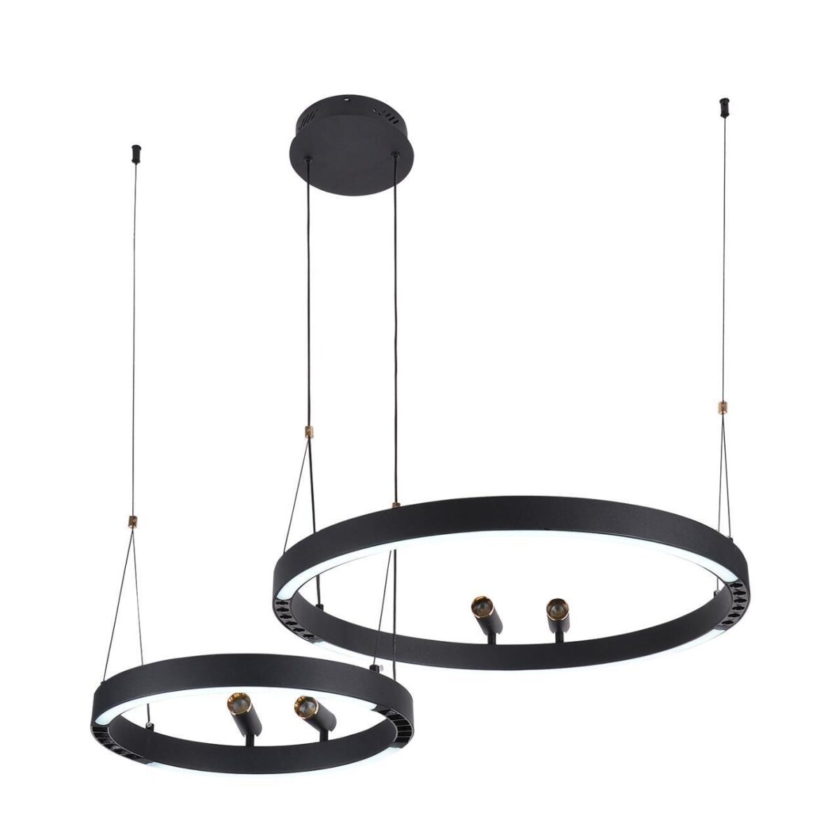 4474-2P, подвесная люстра, D830xH1000/1800, LEDx53W + LEDx33W + 4xLEDx3W, 2075LM, 3000-6500K, included, remote control — изображение 5