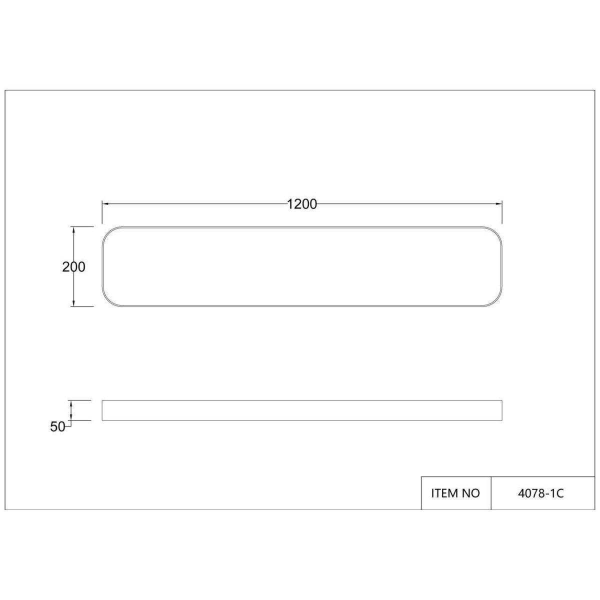 4078-1C, потолочный светильник, L1200xW200xH50, LEDx40W, 4000LM, 4000K, included — изображение 5
