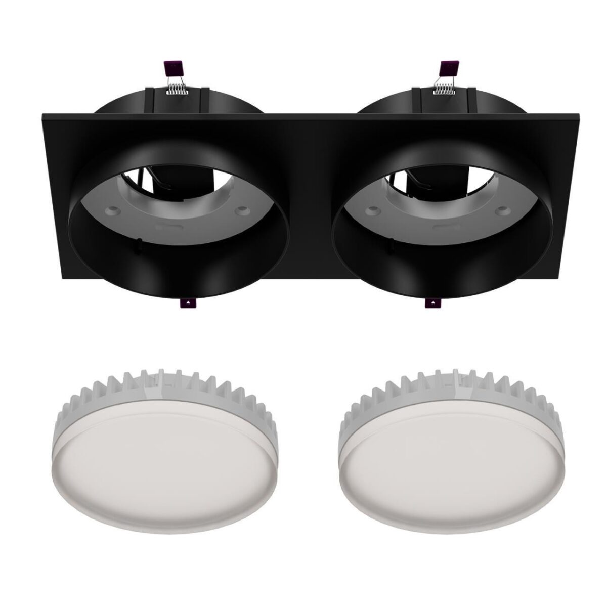 4648-2C, врезной светильник, L215xW108xH37, cutout:L186xW92, 2xGX53LEDx15W, IP20, excluded — изображение 4