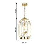 1928-2P, люстра подвесная, D280xH520/1300, 1xLEDx9W + 1xLEDx3W,  960LM, 3500K, included — изображение 2