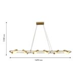 4677-6P, подвесная люстра, L1490xW190xH145/1200, LEDx90W, 3100LM, 3000-6000K, IP20, included, remote control — изображение 3