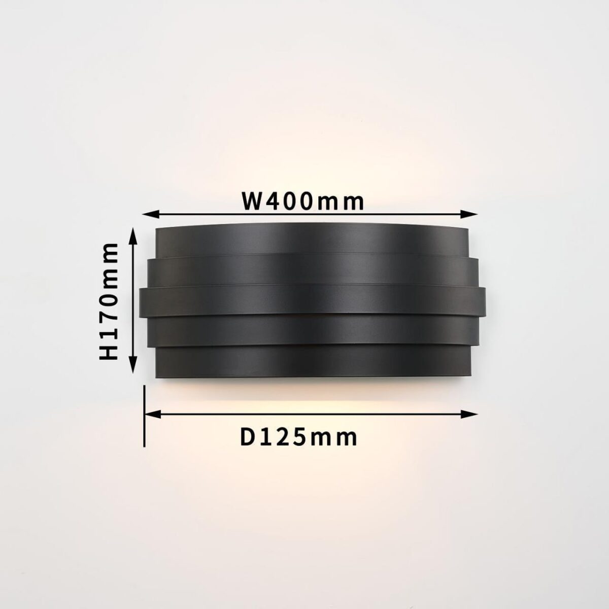 4123-2W, настенный светильник, D125xW400xH170, 2xE14x40W, excluded — изображение 3