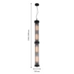 4093-4P, подвесная люстра, L1150xW120xH200/1200, 4xE27x60W, excluded — изображение 6