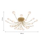 4197-28C, потолочная люстра, D880xH320, 28xG4LEDx3W, 5600LM, 3000K, included — изображение 3