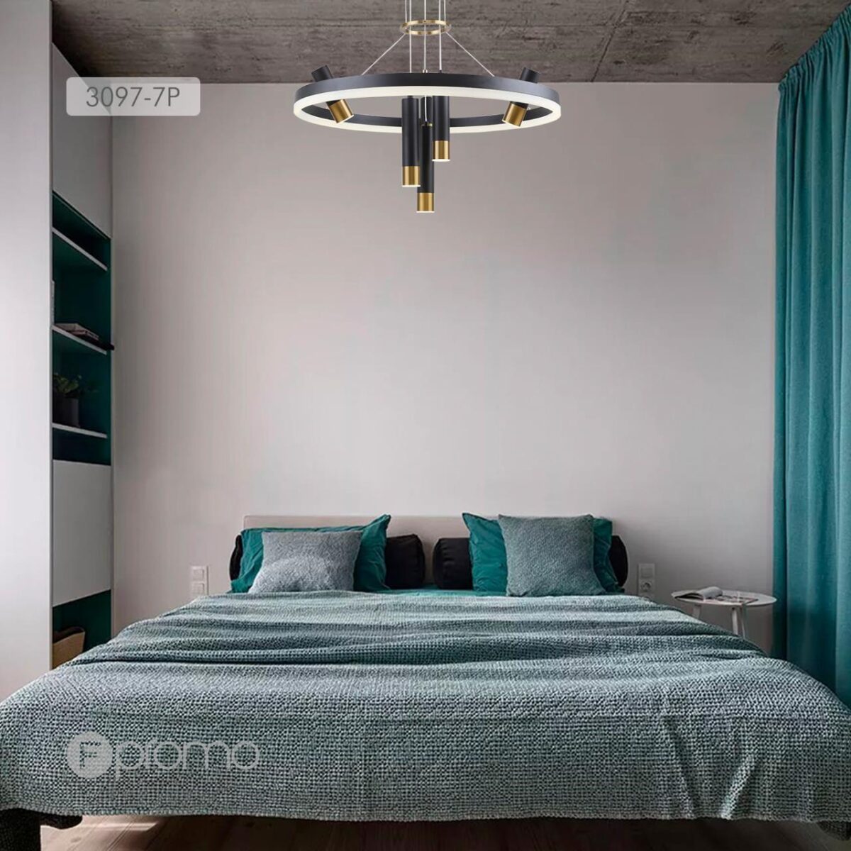 3097-7P, подвесная люстра, D600xH600/1000, LEDx35W + 6xLEDx3W, 3640LM, 4000K, included — изображение 5