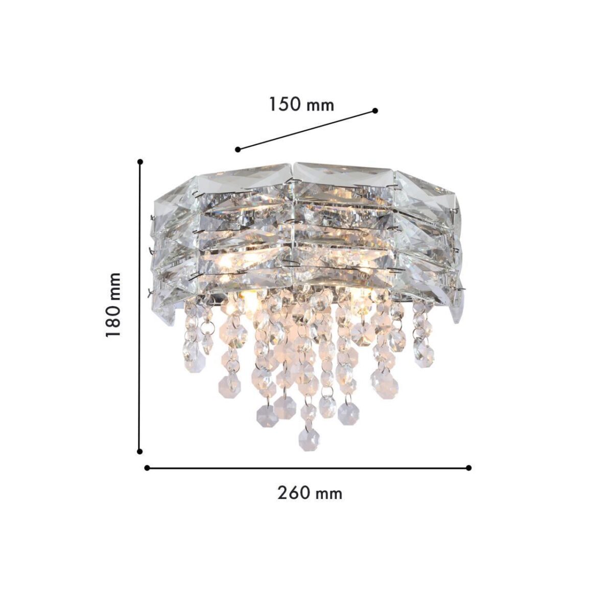 4250-2W, настенный светильник, D150xW260xH180, 2xG9x40W, excluded — изображение 3