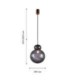 4269-2P, подвес, D300xH555/2055, 1xE27x40W, excluded — изображение 2