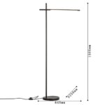 4519-1F, напольный светильник, L645xW250xH1505, LEDx15W, 1200LM, 4000K, included, switch — изображение 2