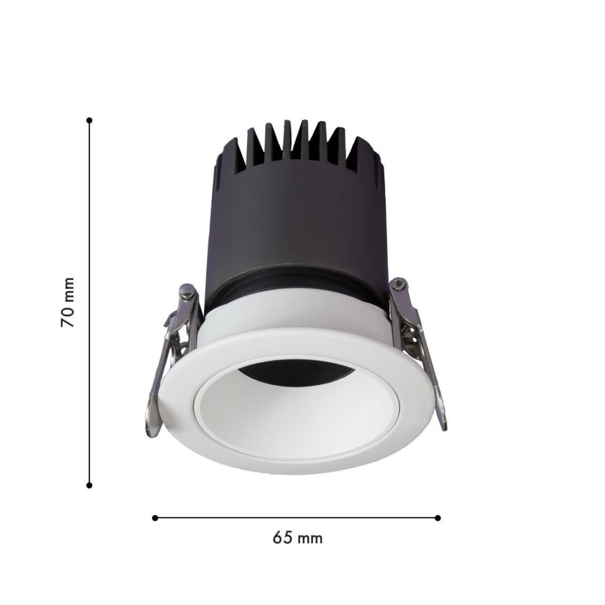 4415-1C, врезной светильник, D65xH70, cutout:D55, LEDx7W, 600LM, 3000K, IP20, CRI>90, beam angle:36, included — изображение 2